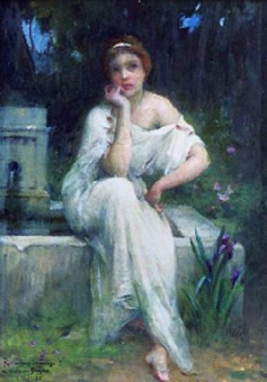 Charles-Amable Lenoir Study for A Meditation